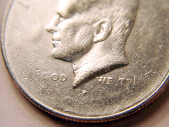 Kennedy-Half-Struck-Thru,-Die-Adjustment-Strike,-Or-PMD